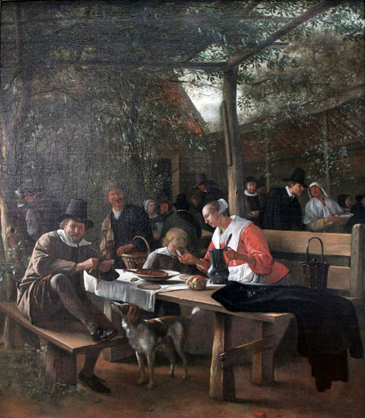 Pub garden Painting by Jan Steen