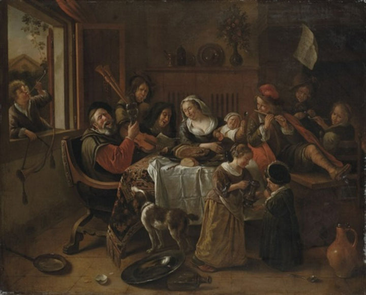 Merry family Painting by Jan Steen