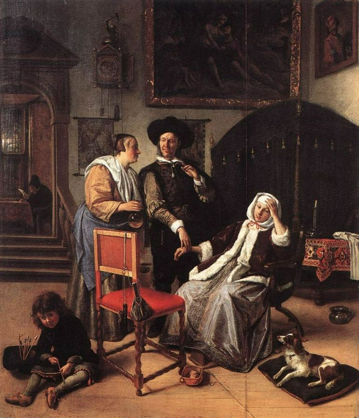 The Doctor's Visit Painting by Jan Steen