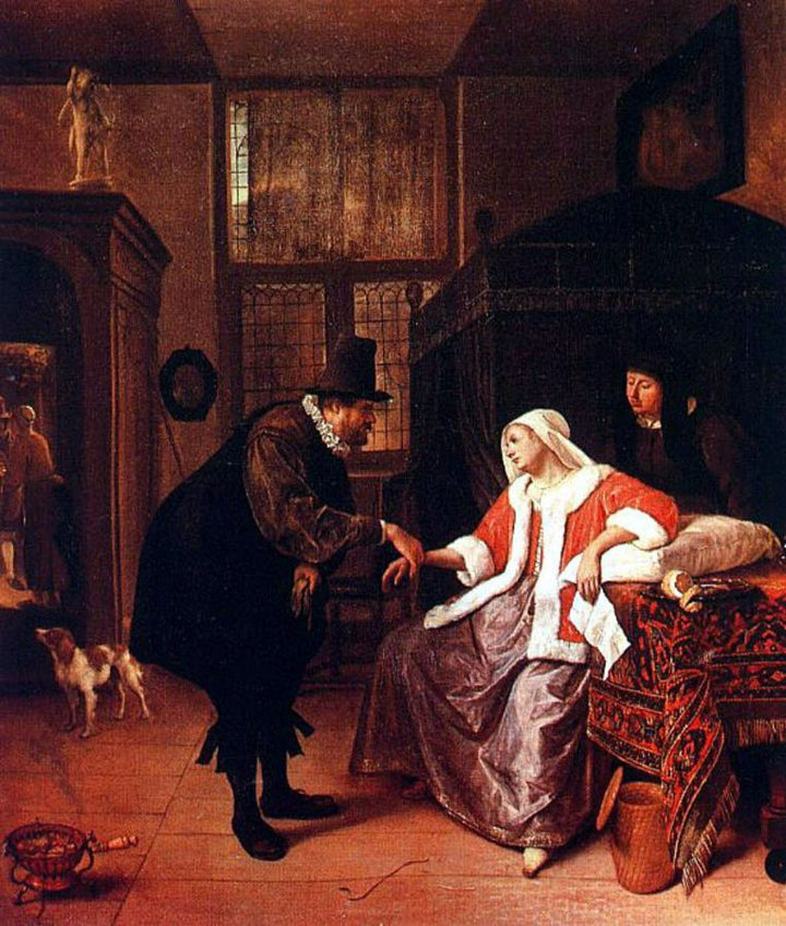 Love Sickness c. 1660 Painting by Jan Steen