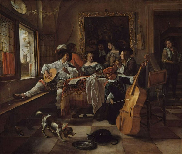 The Family Concert Painting by Jan Steen