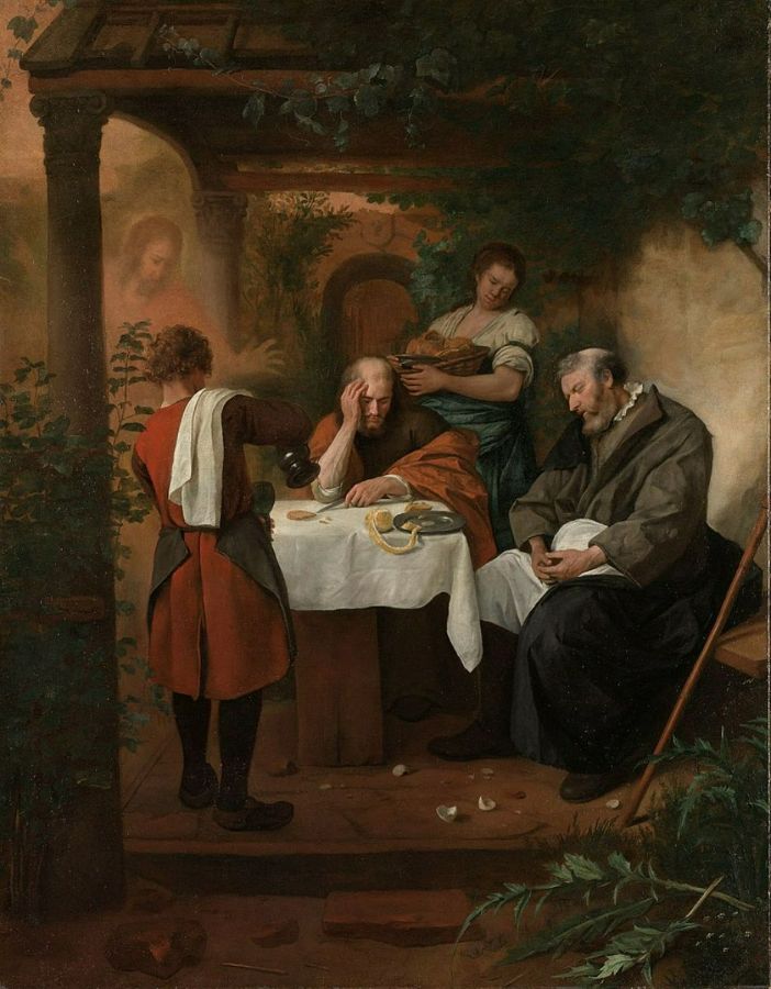 The Supper at Emmaus Painting by Jan Steen