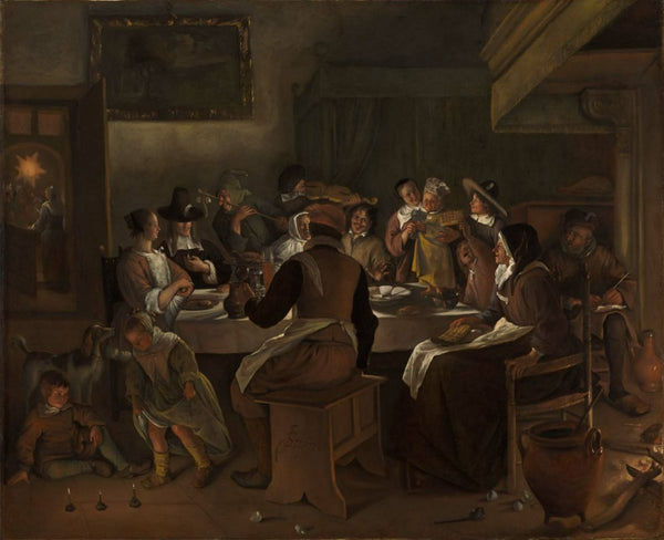 Twelfth Night I Painting by Jan Steen