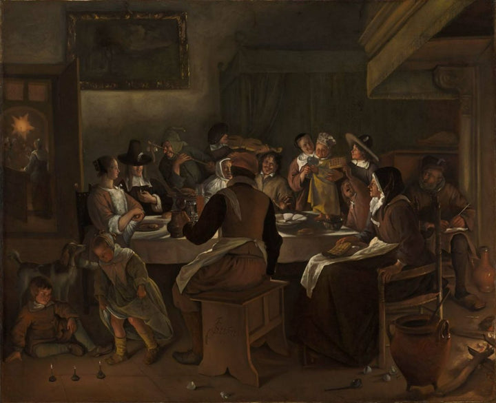 Twelfth Night I Painting by Jan Steen