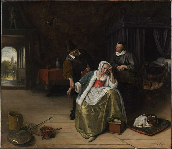 The Lovesick Maiden ca 1660 Painting by Jan Steen