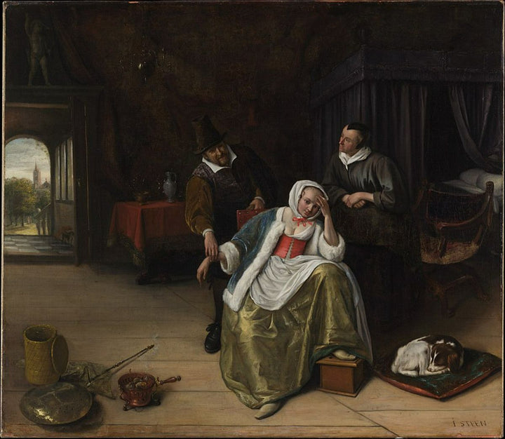 The Lovesick Maiden ca 1660 Painting by Jan Steen