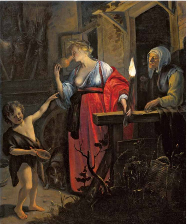 The Mocking of Ceres Painting by Jan Steen