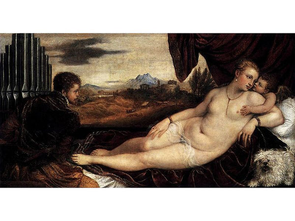 Venus and Cupid with an Organist