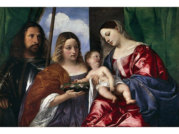 Madonna and Child with Sts Dorothy and George