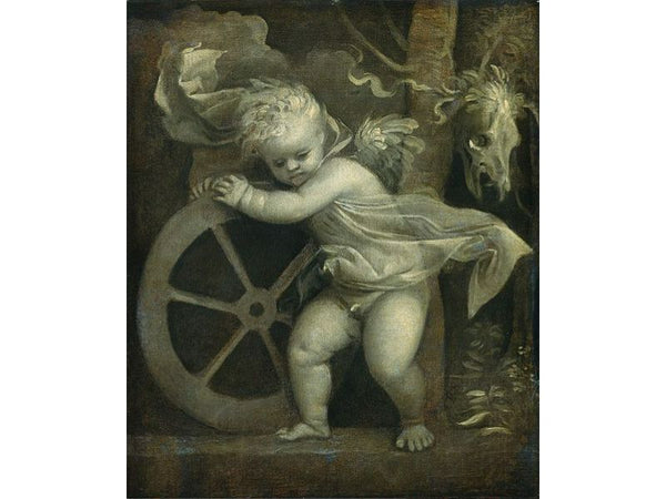 Cupid with the Wheel of Fortune