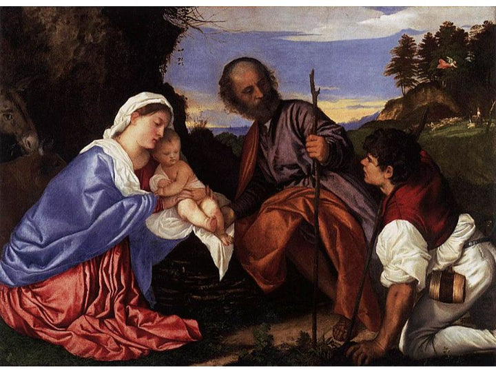 The Holy Family with a Shepherd 2