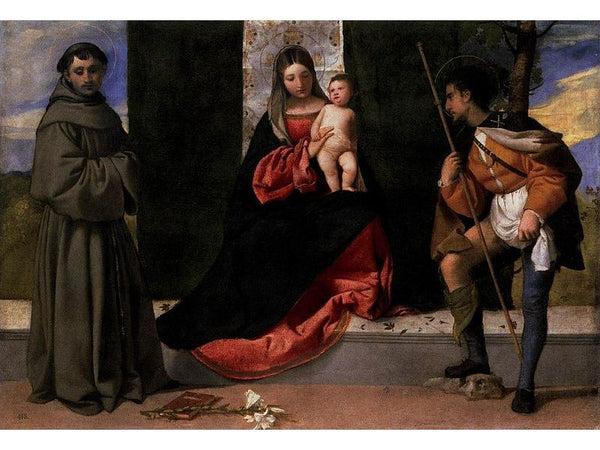 Madonna and Child with Sts Anthony of Padua and Roch 2