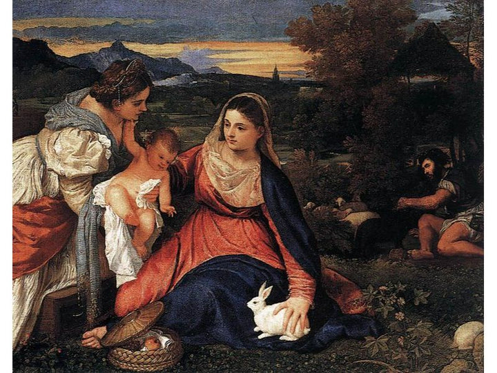 Madonna and Child with St. Catherine and a Rabbit