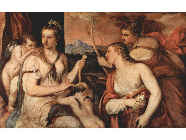 Venus Blindfolding Cupid c. 1565