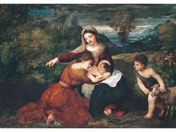 Virgin and Child with Saint and Saint John