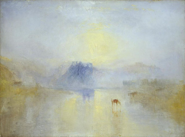 Dawn in Norham Castle Painting by Joseph Mallord William Turner