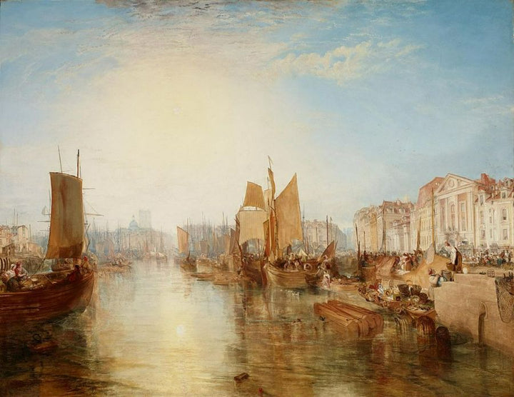 The Harbor of Dieppe 1826 Painting by Joseph Mallord William Turner