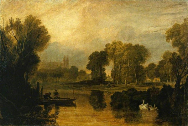 Eton College from the River, or The Thames at Eton, c.1808 Painting by Joseph Mallord William Turner