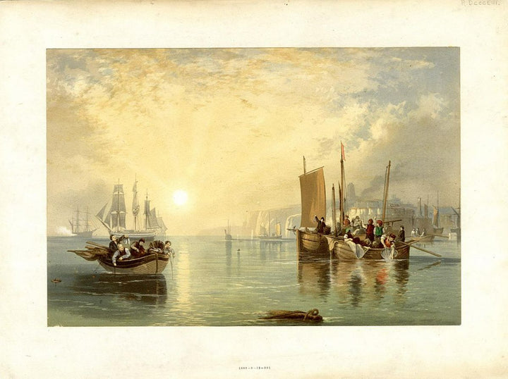 Sunrise Whiting Fishing At Margate Painting by Joseph Mallord William Turner