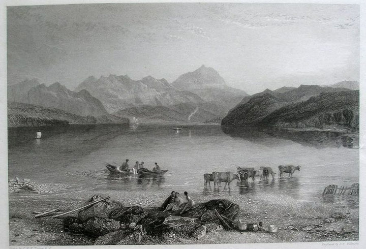 Ullswater, Cumberland, c.1835 Painting by Joseph Mallord William Turner