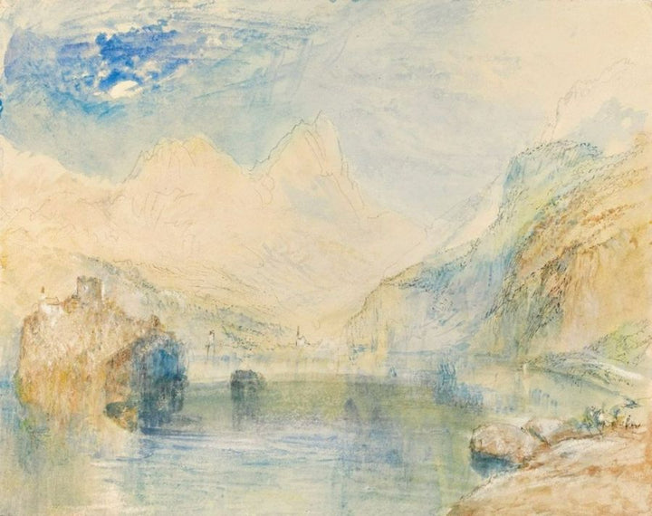 The Lauerzersee with Schwyz and the Mythen Painting by Joseph Mallord William Turner