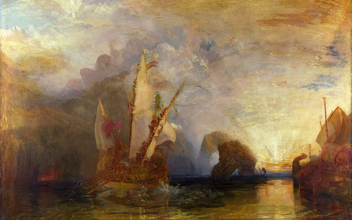 Odysseus Deriding Polyphemus Painting by Joseph Mallord William Turner