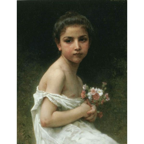 Petite fille au bouquet (Little girl with a bouquet)