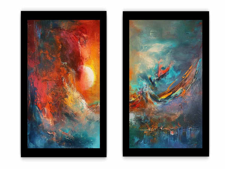 2 Piece Abstract Wall Art