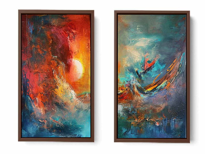 2 Piece Abstract Wall Art