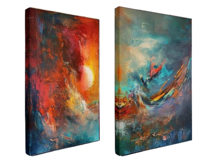 2 Piece Abstract Wall Art