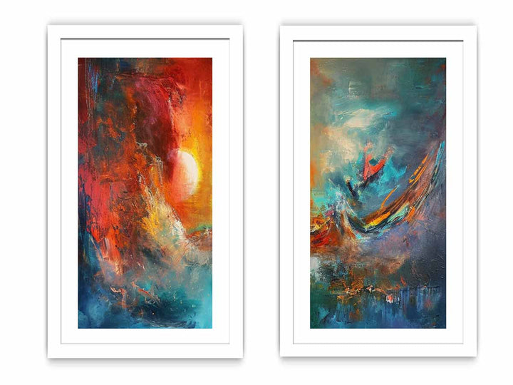 2 Piece Abstract Wall Art