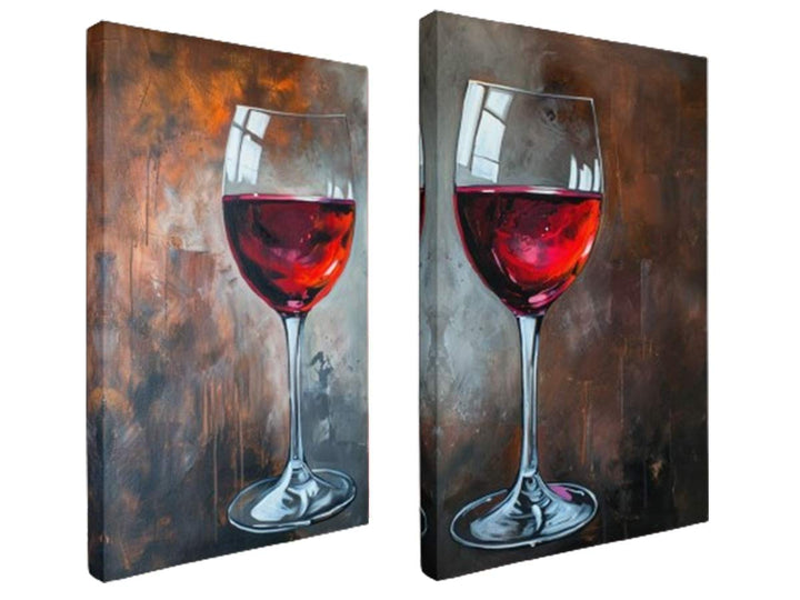 Red wine framed art