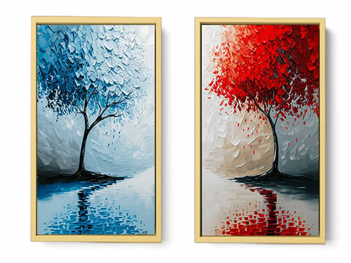 Floating Trees framed art