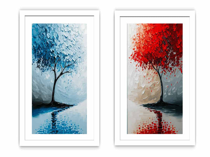 Floating Trees framed art