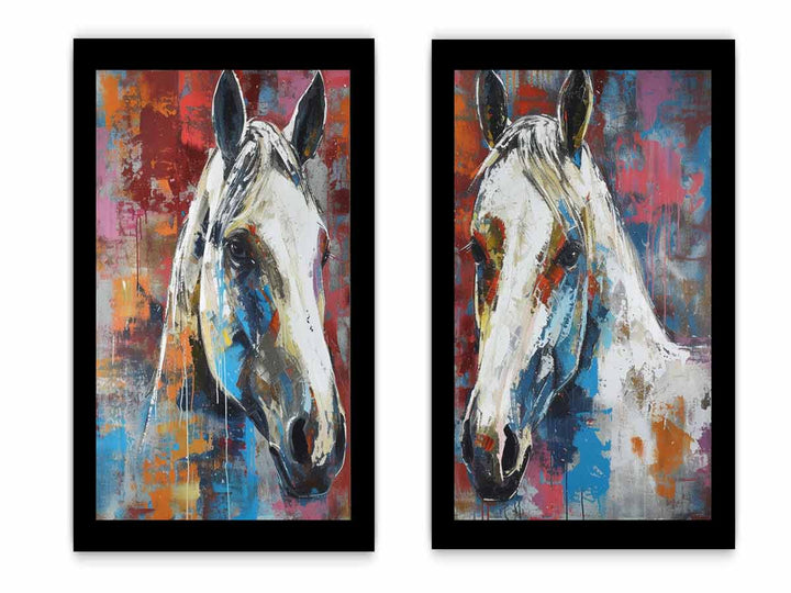 2 Piece Horse Wall Art