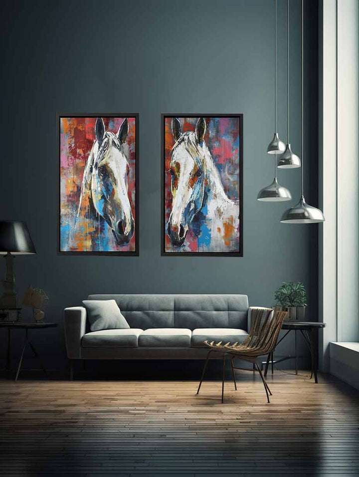 2 Piece Horse Wall Art