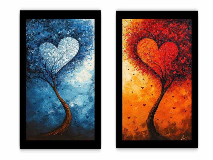 Twisting Love Trees Art Set