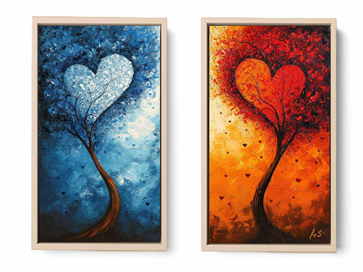 Twisting Love Trees Art Set