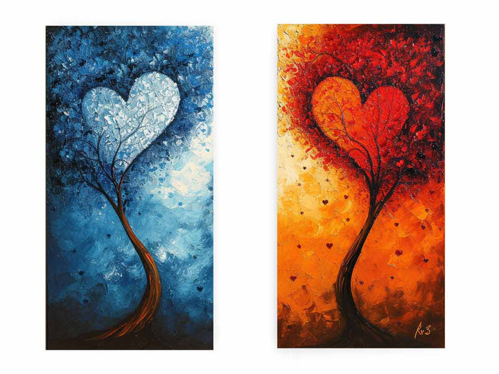 Twisting Love Trees Art Set