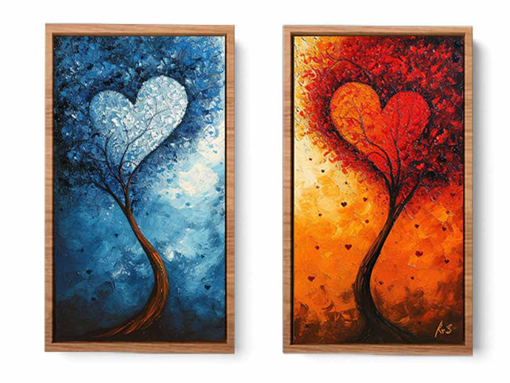 Twisting Love Trees Art Set