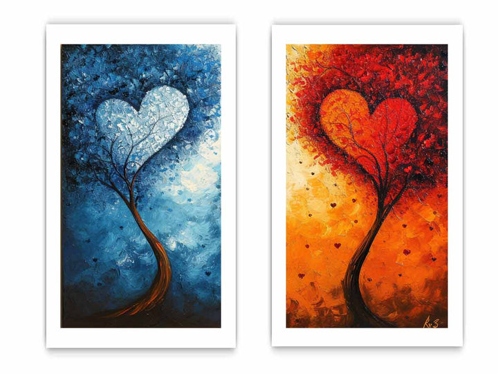 Twisting Love Trees Art Set