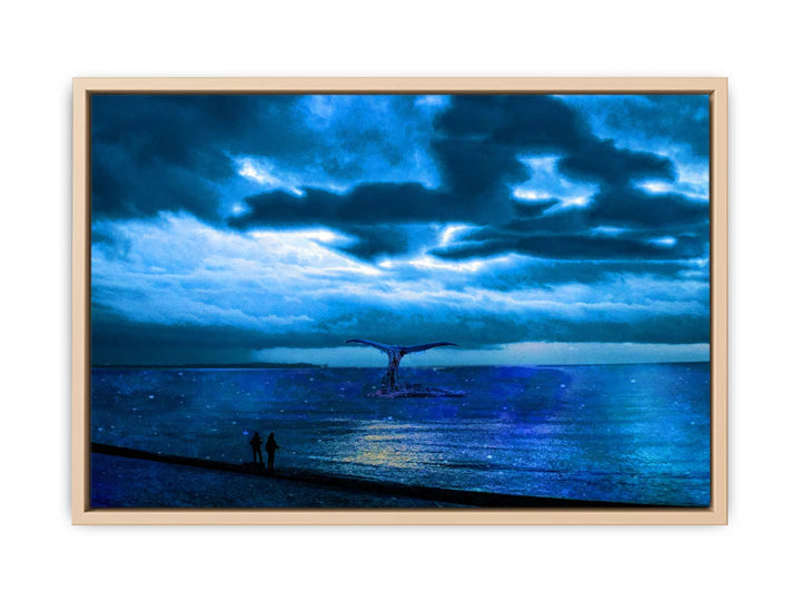 Dolphin  Nightsky Painting 