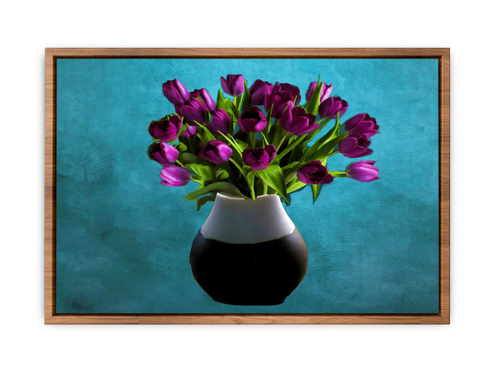 Purple Flowers Painting 