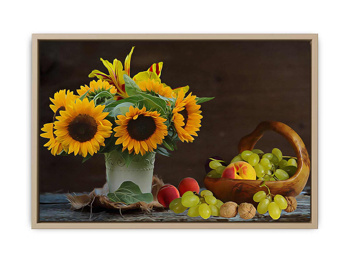 Sunflower Still Life Painting 