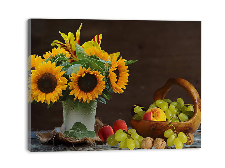 Sunflower Still Life Painting 