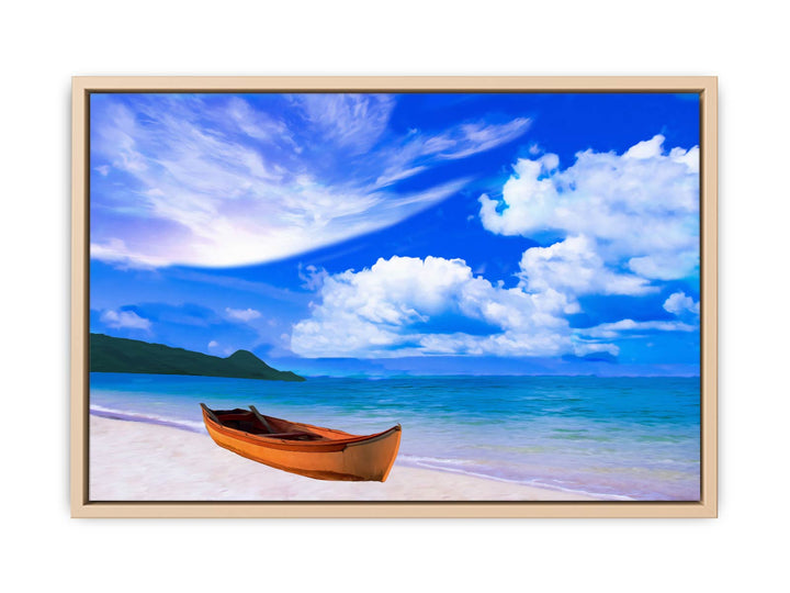 Beach Boat  Painting 