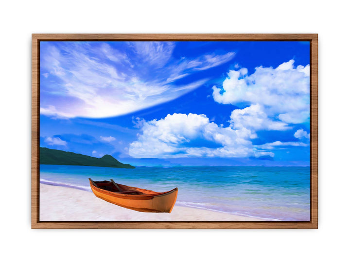 Beach Boat  Painting 