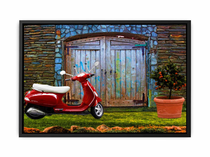 Vintage Vespa Painting 