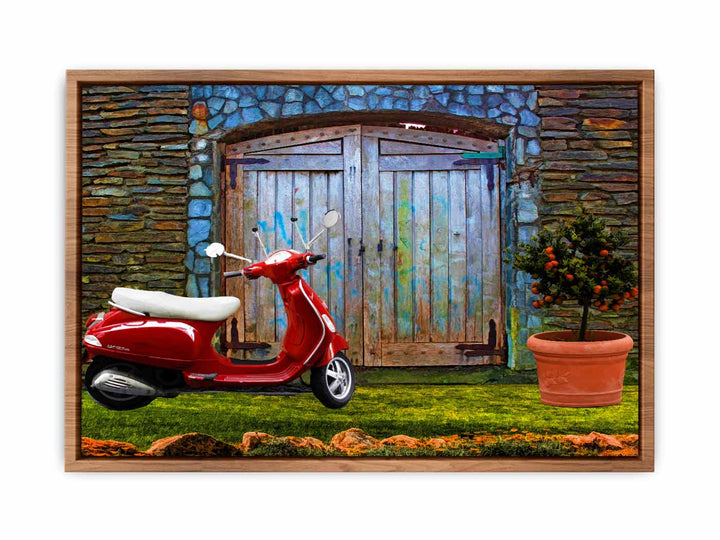 Vintage Vespa Painting 