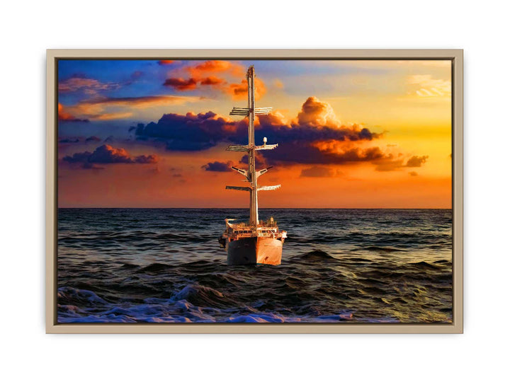 Cloud Sailing Ship Painting 